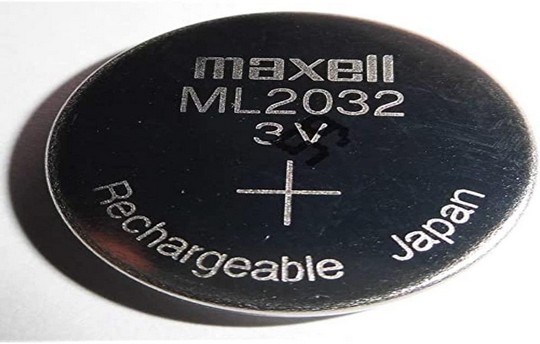Pile bouton 2032 rechargeable au lithium