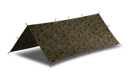 Bache abris/ tarp militaire Helikon Tex supertarp en camouflage woodlland