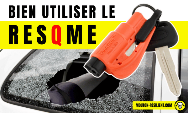 bien utiliser le ResQMe - un outil ResQMe orange avec des clés, montrant son utilité pour la sécurité.