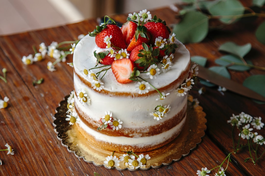 Photo by Jasmine Bartel baked strawberry cake